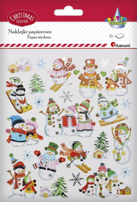 Naklejka (nalepka) Craft-Fun Series bałwanki xmass Titanum (DIY-XM(29))