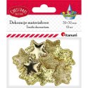 Ozdoba materiałowa Craft-Fun Series Złote gwiazki Titanum (BJ25042703)