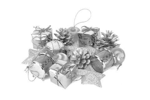Ozdoba świąteczna Komplet ozdób choinkowych (16 szt.) srebrnych Arpex (BN6363SRE-1851) Ozdoba świąteczna Komplet ozdób choinkowych (16 szt.) srebrnych Arpex (BN6363SRE-1851)