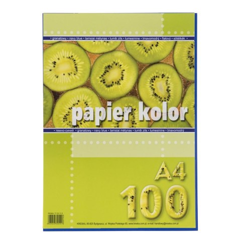 Papier kolorowy granatowy A4 mix Kreska Papier kolorowy granatowy A4 mix Kreska
