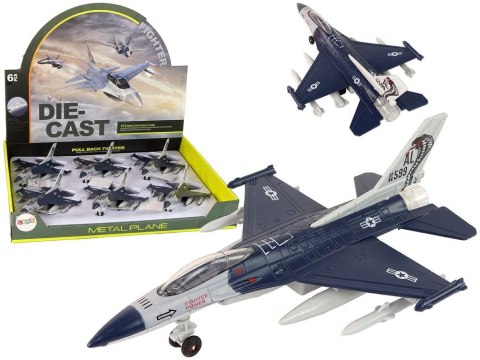 Samolot Napęd Frykcyjny Światła Dźwięki 1:72 Granatowy Lean (15407)