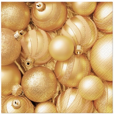 Serwetki BN Christmas celebrations baubles mix nadruk bibuła [mm:] 330x330 Paw (TL233600)