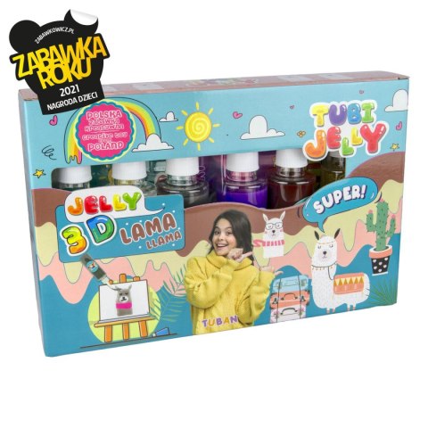 Zestaw kreatywny Tubi Jelly 6 kolorów Lama Tuban (TU3327)
