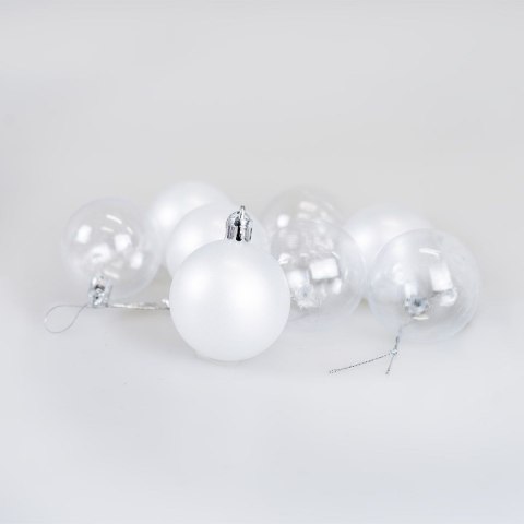 Bombki Zestaw bombek transparentnych (8 szt.) - perłowe Arpex (BN6552PER-6149)
