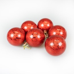 Bombki Zestaw bombek z efektem rosy (6 szt.) - czerwony Arpex (BN6453CZE-6125)