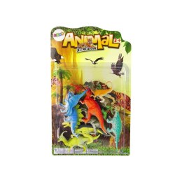 Figurka Zestaw Figurek Dinozaurów 9 sztuk Kolorowe Lean (14813)