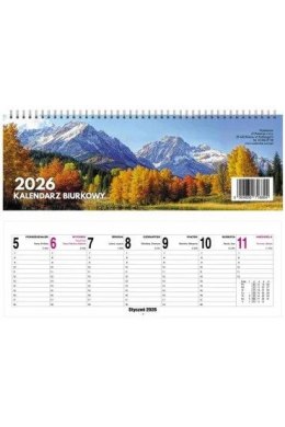 Kalendarz biurkowy poprzeczny miesięczny 290mm x 100mm Press