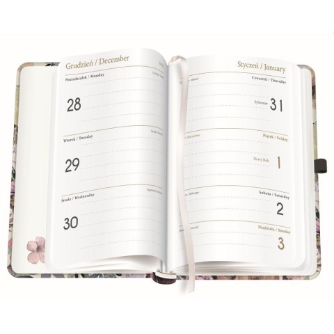 Kalendarz książkowy (terminarz) mat+uv FLOWERS B6 Interdruk (192 strony)