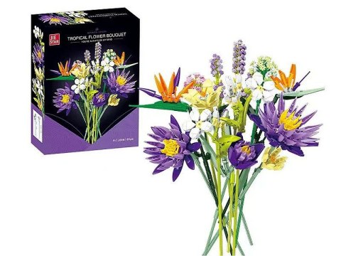 Klocki konstrukcyjne bukiet kwiatów. 891 szt. Adar (607538) Klocki konstrukcyjne bukiet kwiatów. 891 szt. Adar (607538)