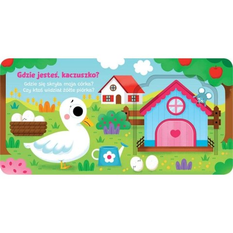 Książka dla dzieci Otwórz okienko! Gdzie jesteś, kaczuszko ? Aksjomat