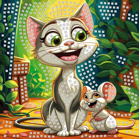 Mozaika kot i mysz Fun&Joy Mozaika kot i mysz Fun&Joy