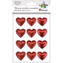 Ozdoba materiałowa Craft-Fun Series samoprzylepna Czerwone serduszka Titanum (BJ25042711)