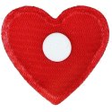 Ozdoba materiałowa Craft-Fun Series samoprzylepna Czerwone serduszka Titanum (BJ25042711)