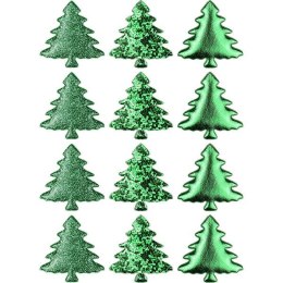 Ozdoba materiałowa Craft-Fun Series samoprzylepna Zielone choinki Titanum (BJ25042715)