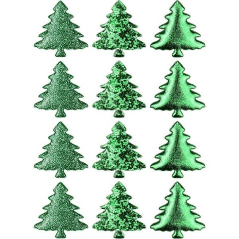 Ozdoba materiałowa Craft-Fun Series samoprzylepna Zielone choinki Titanum (BJ25042715)