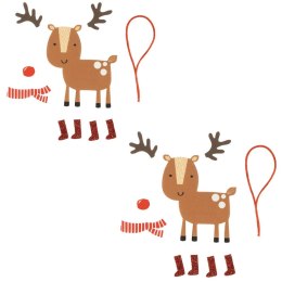 Ozdoba świąteczna Zestaw zrób to sam - renifery z pianki Arpex (BN5999)