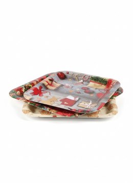 Ozdoba świąteczna talerz kwadrat taca (787419)