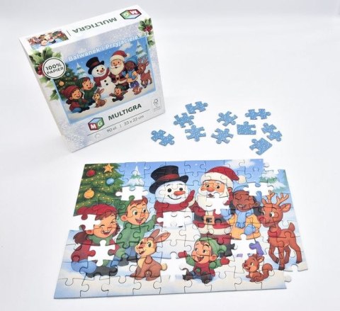 Puzzle Bałwanek i przyjaciele 90 el. Multigra (3001)