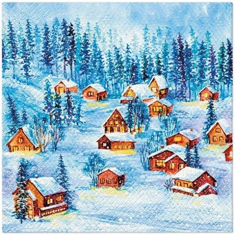 Serwetki Lunch mix bibuła [mm:] 330x330 Paw (SDL236000)