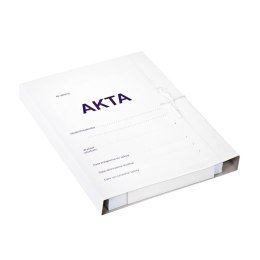 Teczka kartonowa wiązana akta studenta A4 biały 280g Bigo