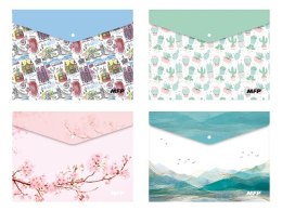 Teczka plastikowa na zatrzask na zatrzask A5 mix (5371014)