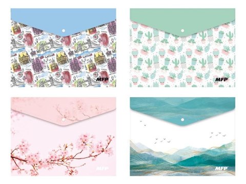 Teczka plastikowa na zatrzask na zatrzask A5 mix (5371014)