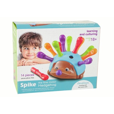 Układanka Jeżyk Niebieski Kolorowe Kolce Lean (15997)