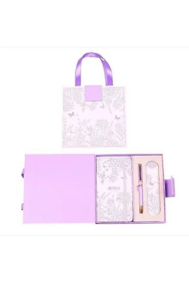 Zestaw piśmienniczy PREMIUM FIOLETOWY DŁUG.+NOTES+ETUI Cresco (851000) Zestaw piśmienniczy PREMIUM FIOLETOWY DŁUG.+NOTES+ETUI Cresco (851000)