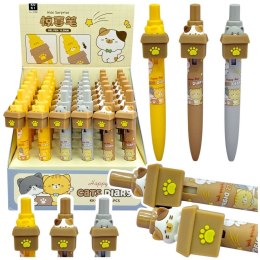 Długopis Kotek wkład niebieski 0,5mm Lean (21550)