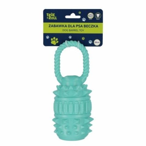 Gadżet Zabawka dla psa Beczka 20 cm z uchwytem niebieska Trik Roll (560668)