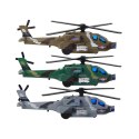 Helikopter Wojskowy Śmigłowiec Militarny Aluminiowy Mix Dźwięk Światła Lean (16530)