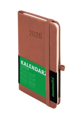 Kalendarz książkowy (terminarz) 2026 MEMOFIX TDW A6 Antra (MOCHA MAUSSE)