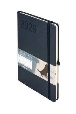 Kalendarz książkowy (terminarz) 2026 MINIMALIZM TNS A5 Antra (GRANATOWY)