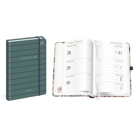 Kalendarz książkowy (terminarz) mat+uv NAVY A6 Interdruk (192 strony)