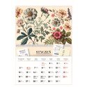 Kalendarz ścienny KWIATY 250mm x 175mm Interdruk (z kieszenią)