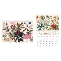 Kalendarz ścienny KWIATY 250mm x 175mm Interdruk (z kieszenią)