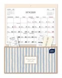 Kalendarz ścienny STRIPES 235mm x 310mm Interdruk (z kieszenią)