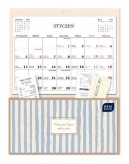 Kalendarz ścienny STRIPES 235mm x 310mm Interdruk (z kieszenią)