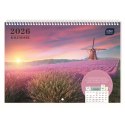Kalendarz ścienny WIDOKI 250mm x 175mm Interdruk (z kieszenią)