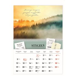 Kalendarz ścienny WIDOKI 250mm x 175mm Interdruk (z kieszenią)