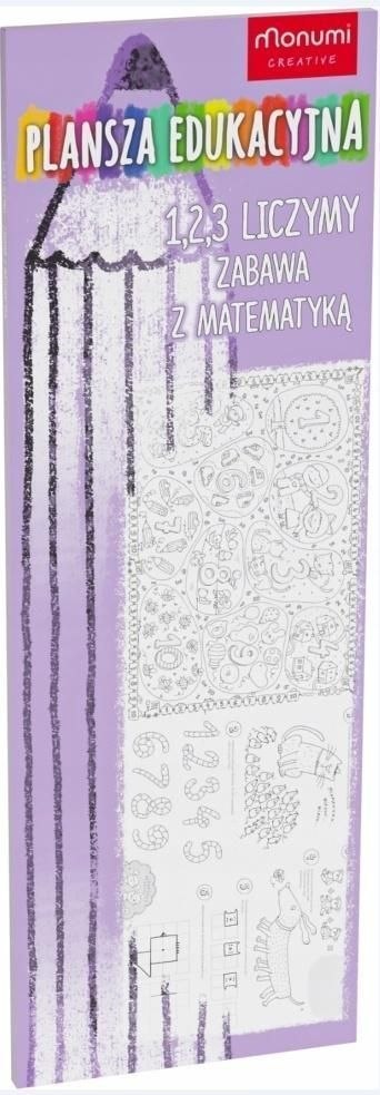 Kolorowanka Plansza edukacyjna. Zabawa z matematyką Monumi (3341)