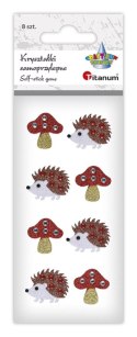 Kryształki Craft-Fun Series muchomorki, jeże mix Titanum (25MH0302)