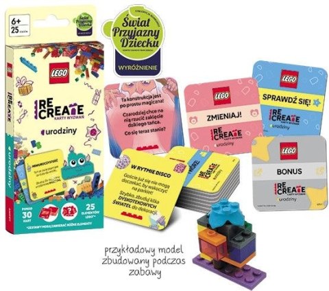 Książeczka edukacyjna LEGO® Recreate. Karty Wyzwań. Urodziny Ameet (ACP 6611)