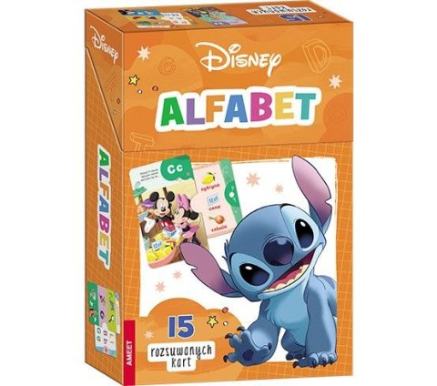 Książka dla dzieci Disney. Karty Alfabet Ameet (KWY 9101)