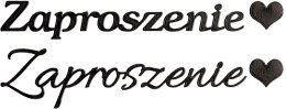 Naklejka (nalepka) Craft-Fun Series napis „Zaproszenie