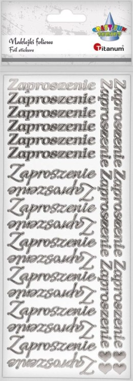 Naklejka (nalepka) Craft-Fun Series napis „Zaproszenie
