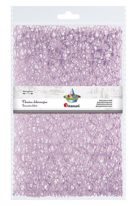Ozdoba materiałowa Craft-Fun Series siatka koronkowa liliowa Titanum (25CR0331-17)