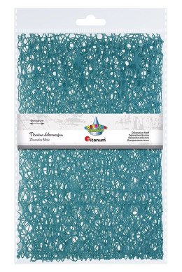 Ozdoba materiałowa Craft-Fun Series siatka koronkowa turkusowa Titanum (25CR0331-21)