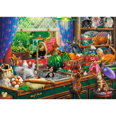 Puzzle Premium Plus Kociaki rozrabiaki 1000 el. Trefl (10839)