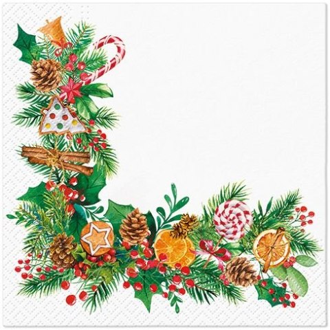 Serwetki Lunch mix bibuła [mm:] 330x330 Paw (SDL238000)